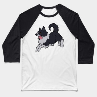 Border Collie Pant Baseball T-Shirt